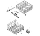 Amana ADB1200AWQ track & rack assembly diagram