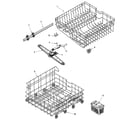 Maytag PDBTT49AWS track & rack assembly diagram