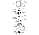 Hoover 1010 motor assembly, hood diagram