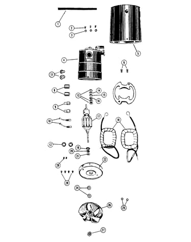 Motor assembly, motorhousing