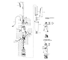 Hoover 2900 motor assembly, bag & motorhousing diagram