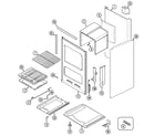 Crosley YPL1110ADH oven/body diagram