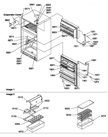 Door, hinges and accessories