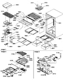 Interior cabinet and drain block assy