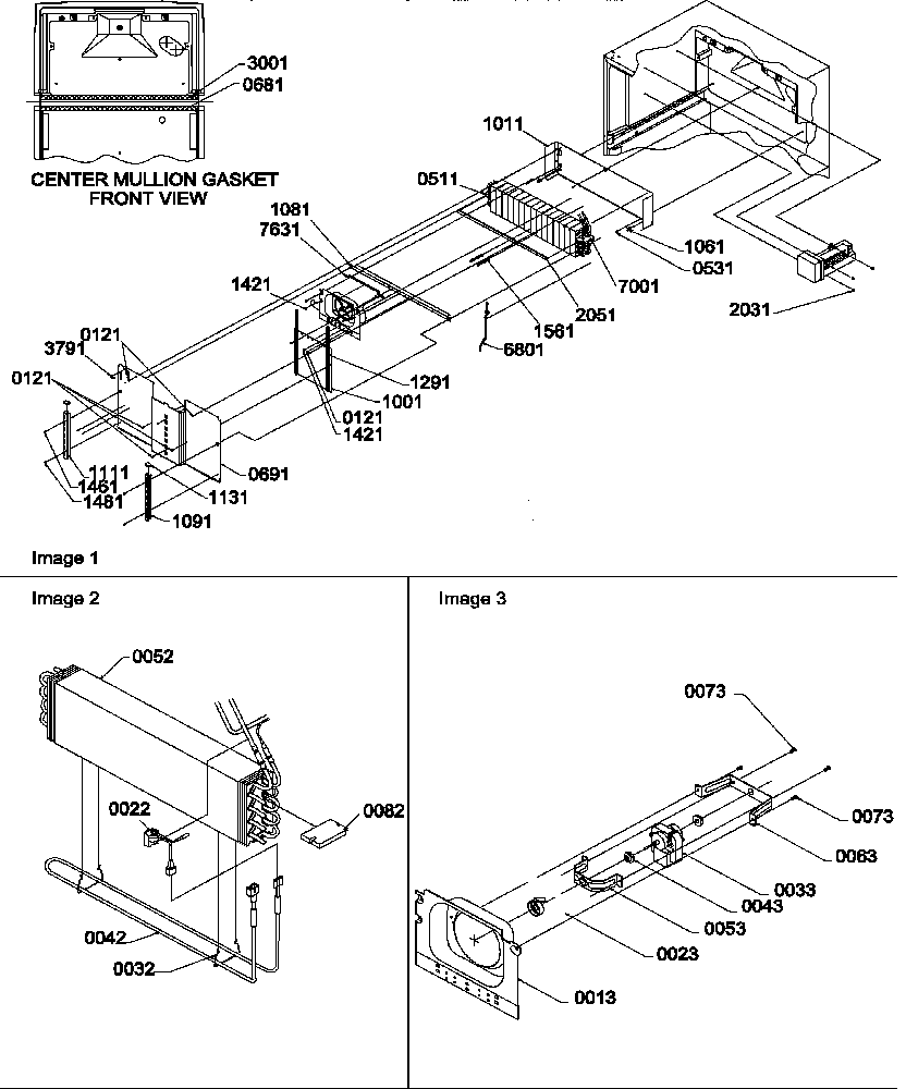 Evap and fan motor assy
