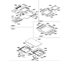 Amana TSI25TE-P1308101WE shelving assemblies diagram