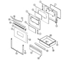 Amana DCF3315AW door/drawer diagram