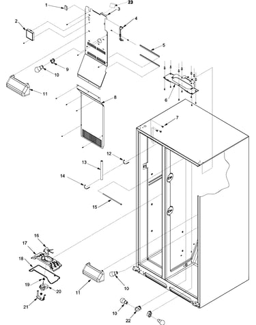 Evap fan assy and lights