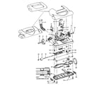 Hoover U5361-960 agitator, mainbody, hood diagram