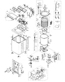 Shell, spincan, spinmotor, timer, tub