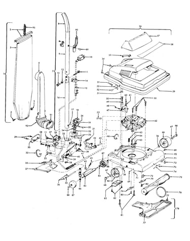 Agitator, handle, mainbody, outerbag