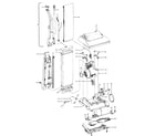 Hoover C1404--- handle, mainbody, outerbag, hood diagram