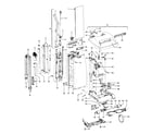 Hoover C1409910 mainbody, handle, outerbag diagram