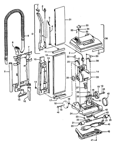 Mainbody, handle, outerbag