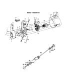 Agitator, motor assembly