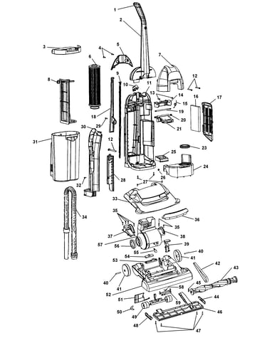 Mainbody, handle, agitator