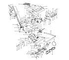 Hoover C1810001 agitator, motor, handle, mainbody, hood diagram