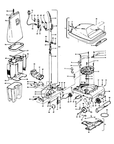 Agitator, handle, mainbody, outerbag