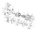 Hoover C2075080 motor assembly diagram