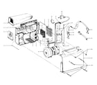 Hoover C2093 motor assembly, mainbody diagram