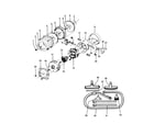 Hoover C2094010 motor assembly, cleaningtools diagram