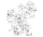 Hoover C3003 motor assembly, hose, mainassembly diagram