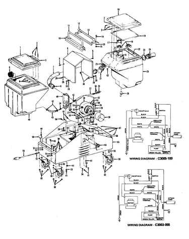 Motor assembly, hose, mainassembly