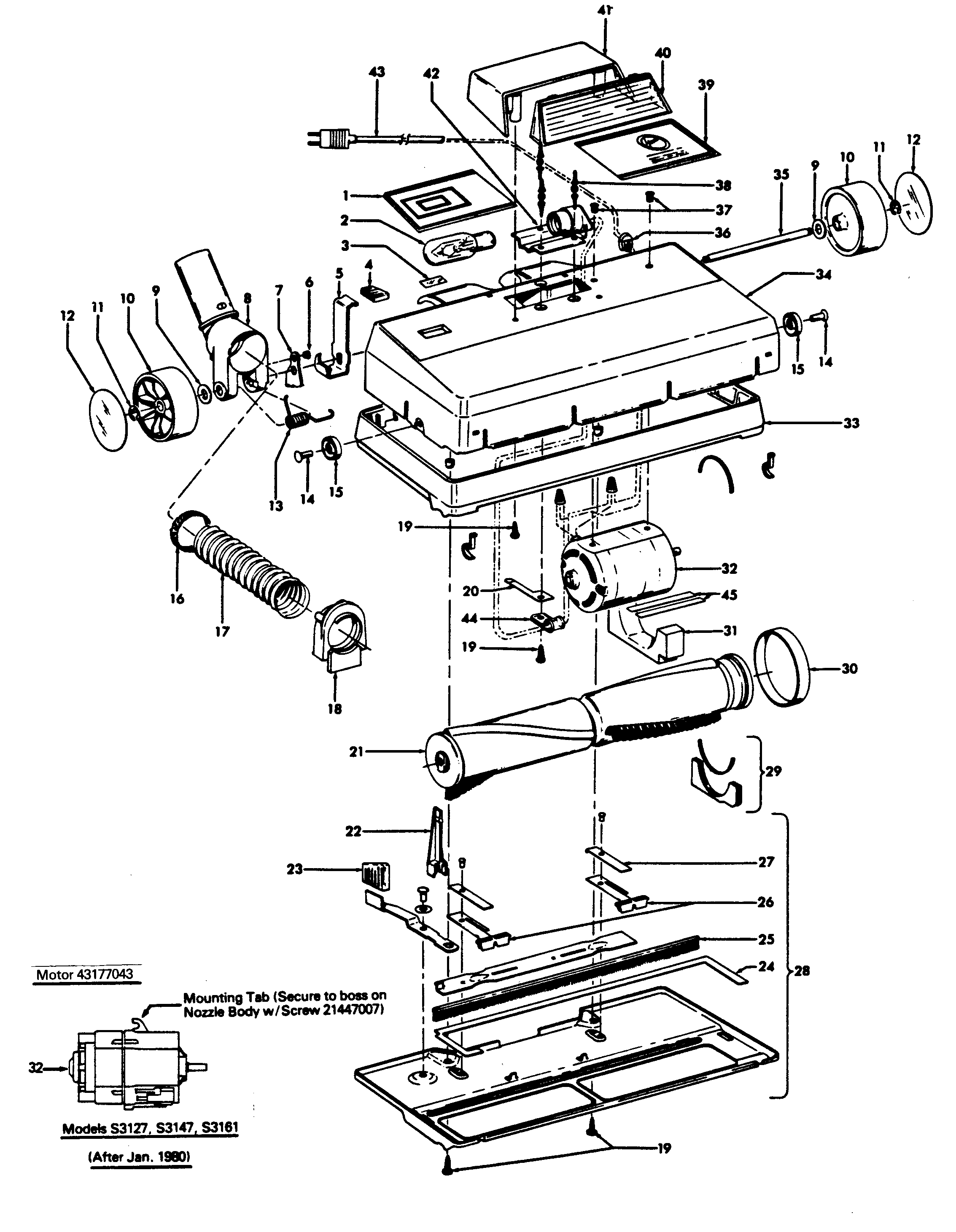 Handle, hood