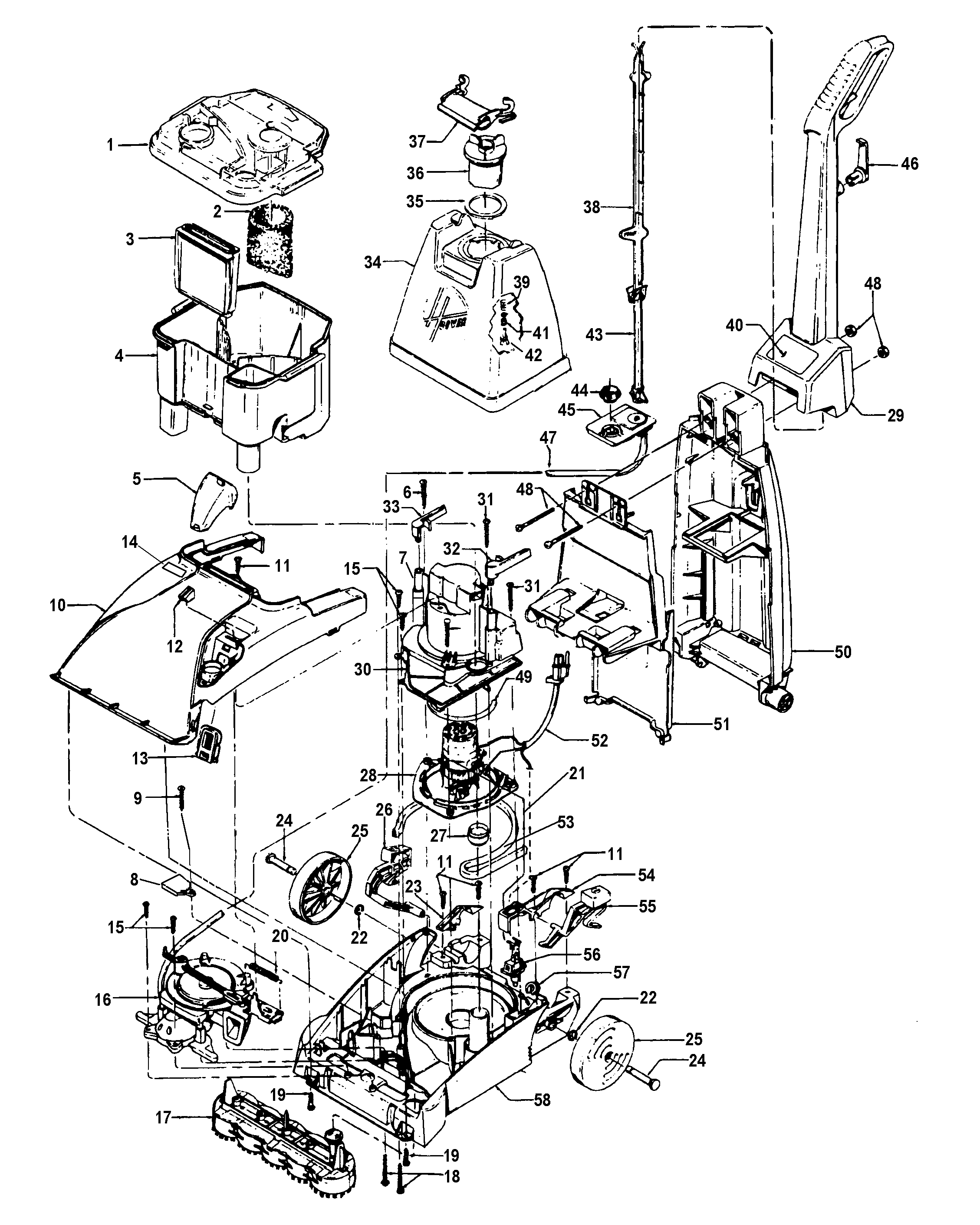 Motor assembly, mainassembly