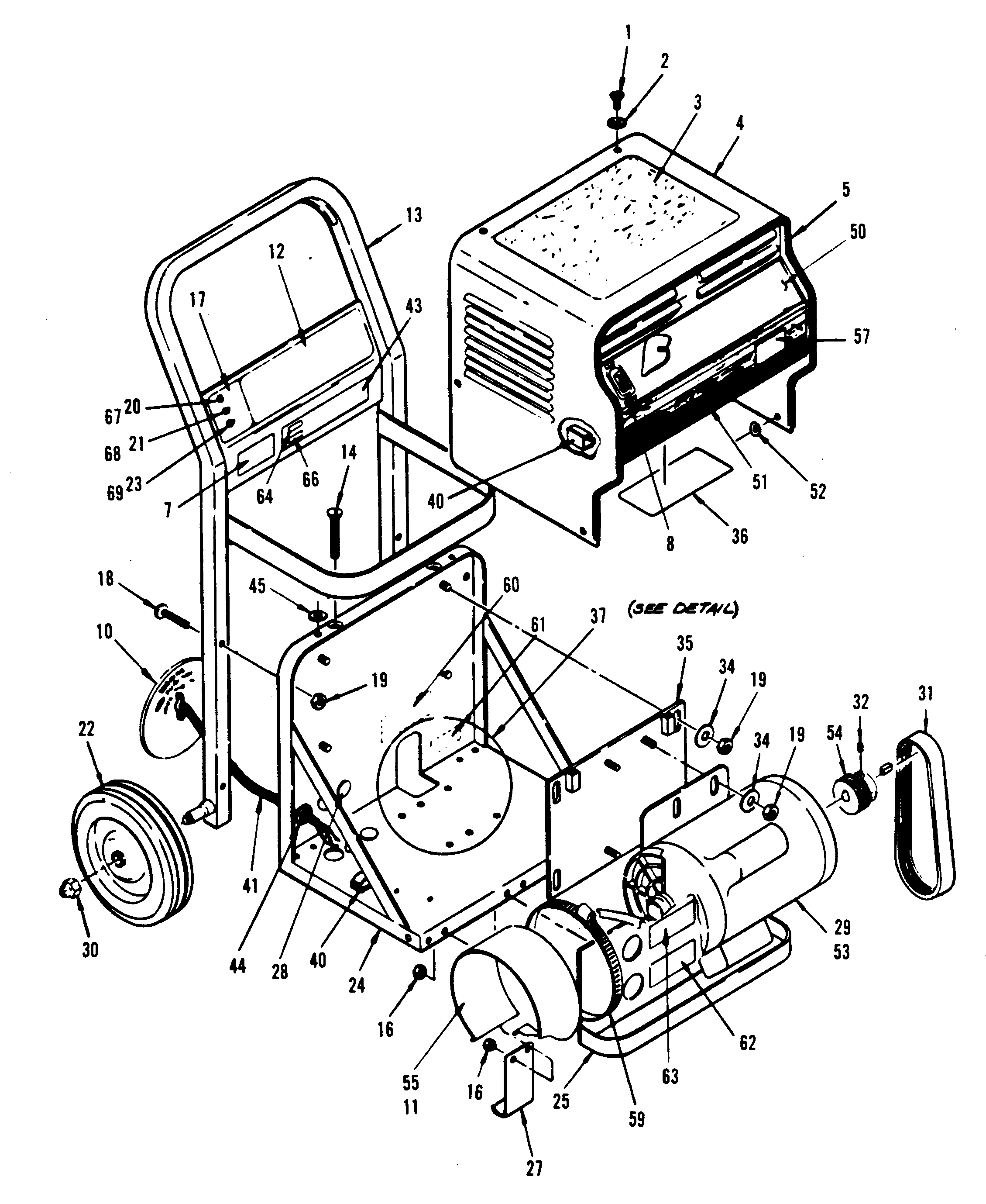 Motor assembly, mainassembly