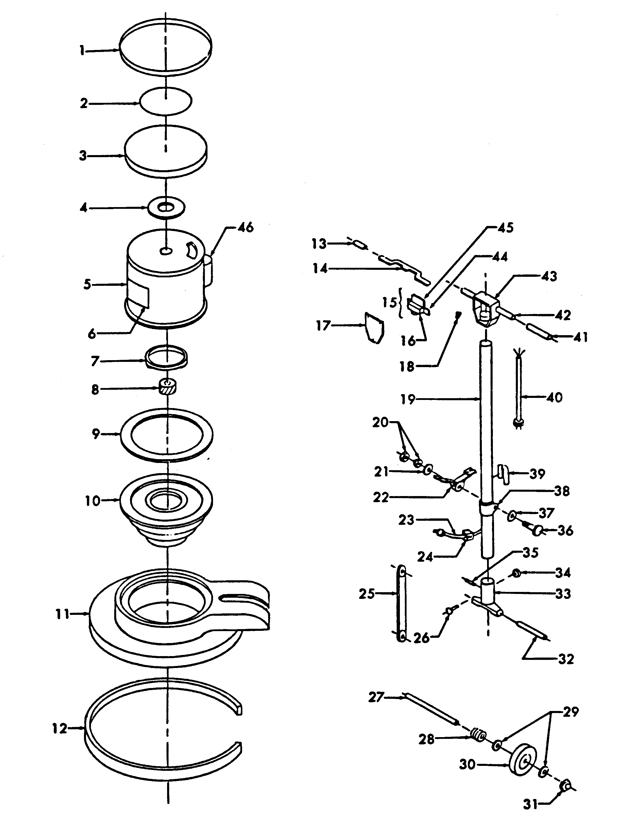 MOTOR ASSEMBLY, MAINASSEMBLY, SWITCH