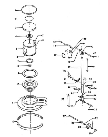 Motor assembly, mainassembly, switch