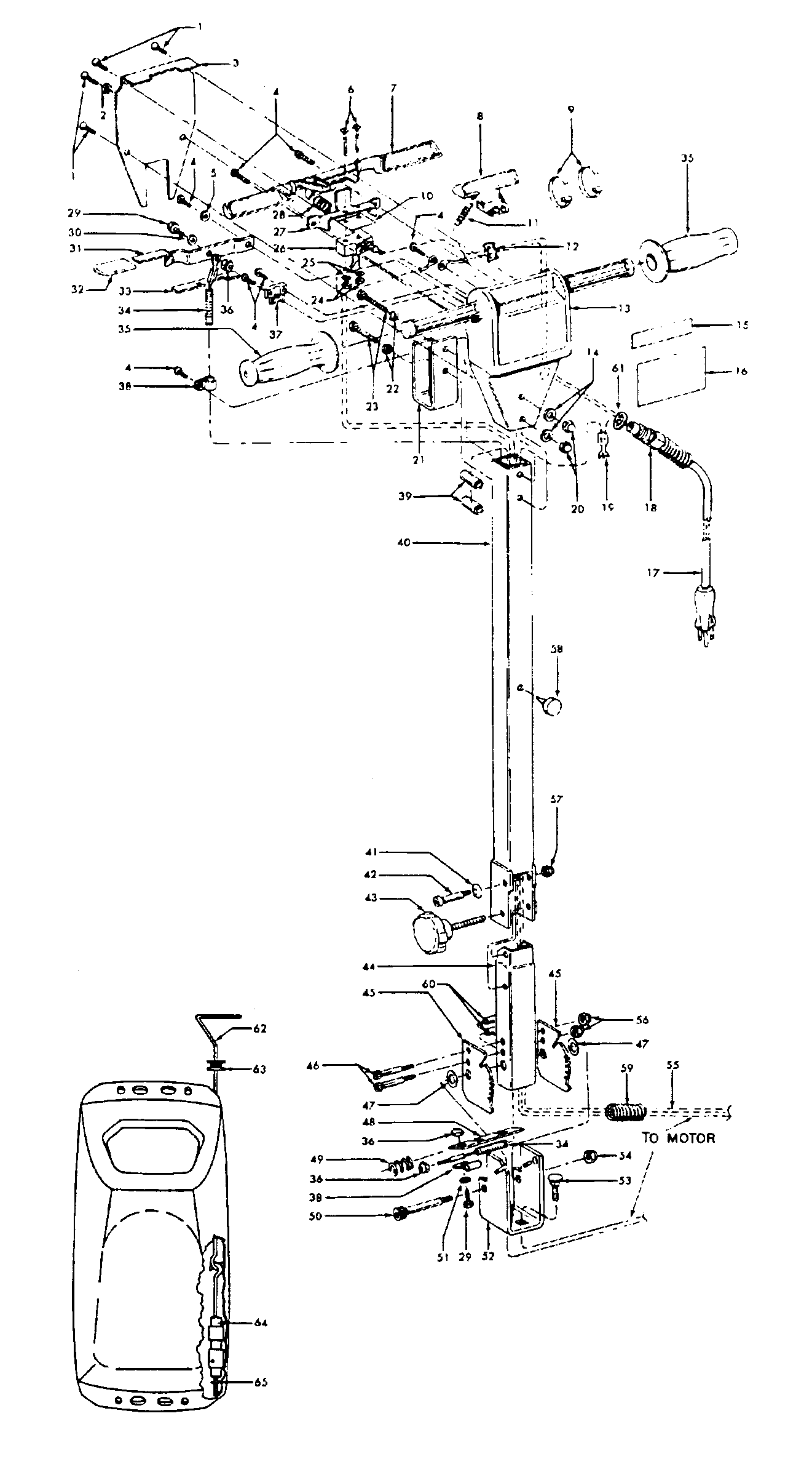 Handle, switch