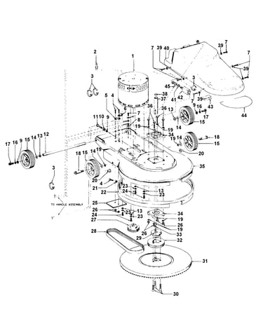 Mainbody, motor, gears