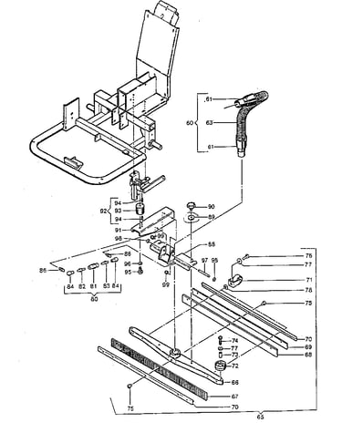 Tractornozzle, squeegeeassembly