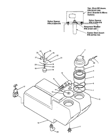 Vacuummotor, pump