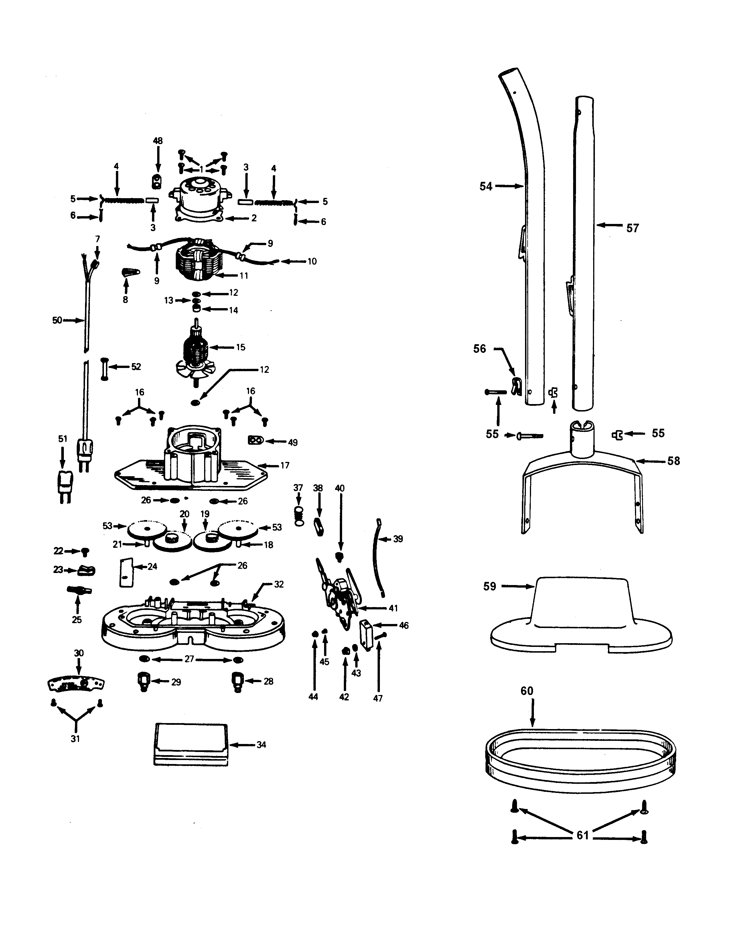 MOTOR, HANDLE, HOOD, SWITCH, GEARS