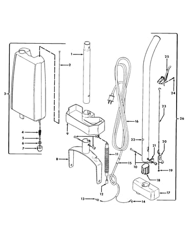 Handle, tank