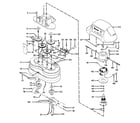Hoover F3119 motor, hood, switch, gears diagram
