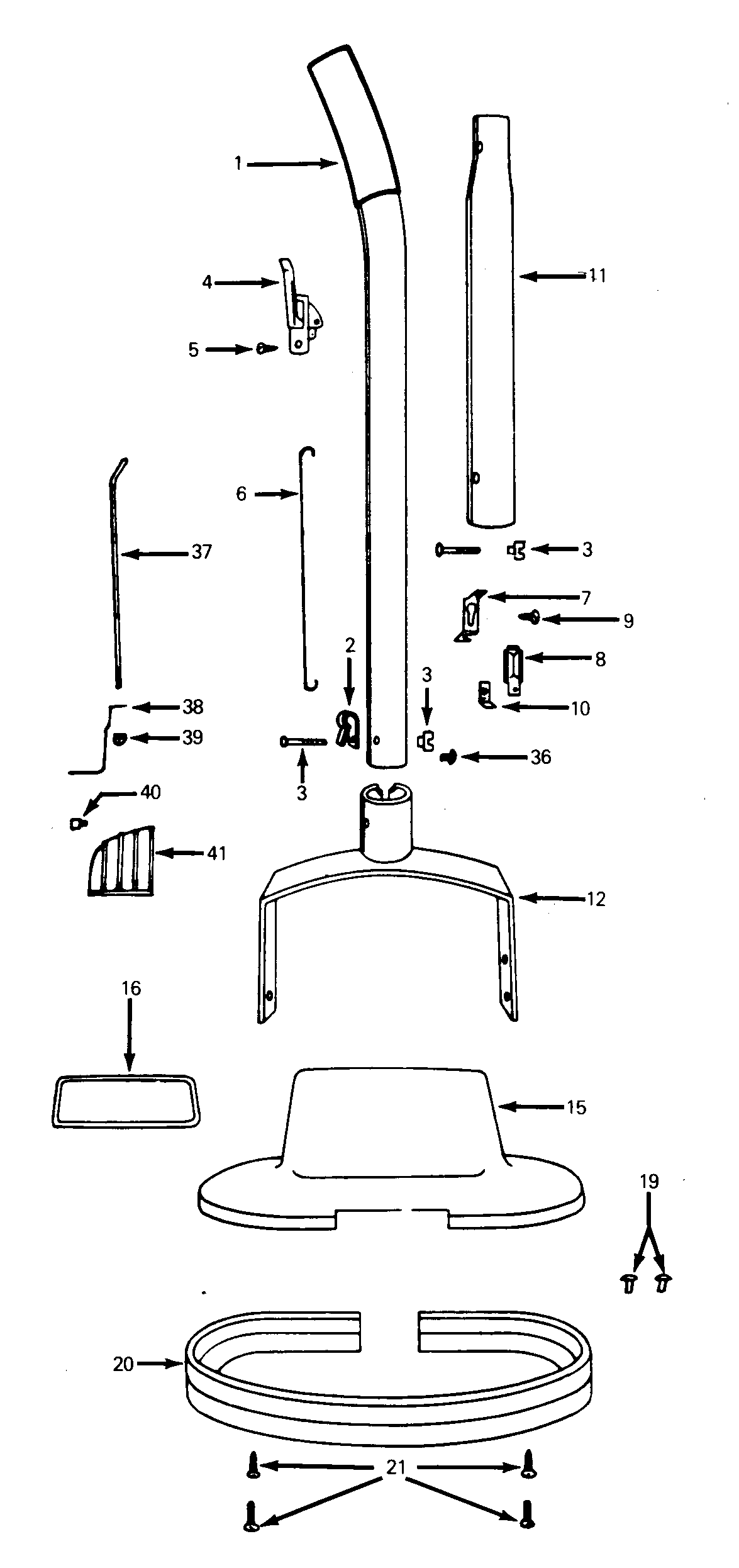 Handle, hood