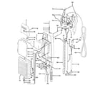 Hoover F5019 handle, tank, switch diagram