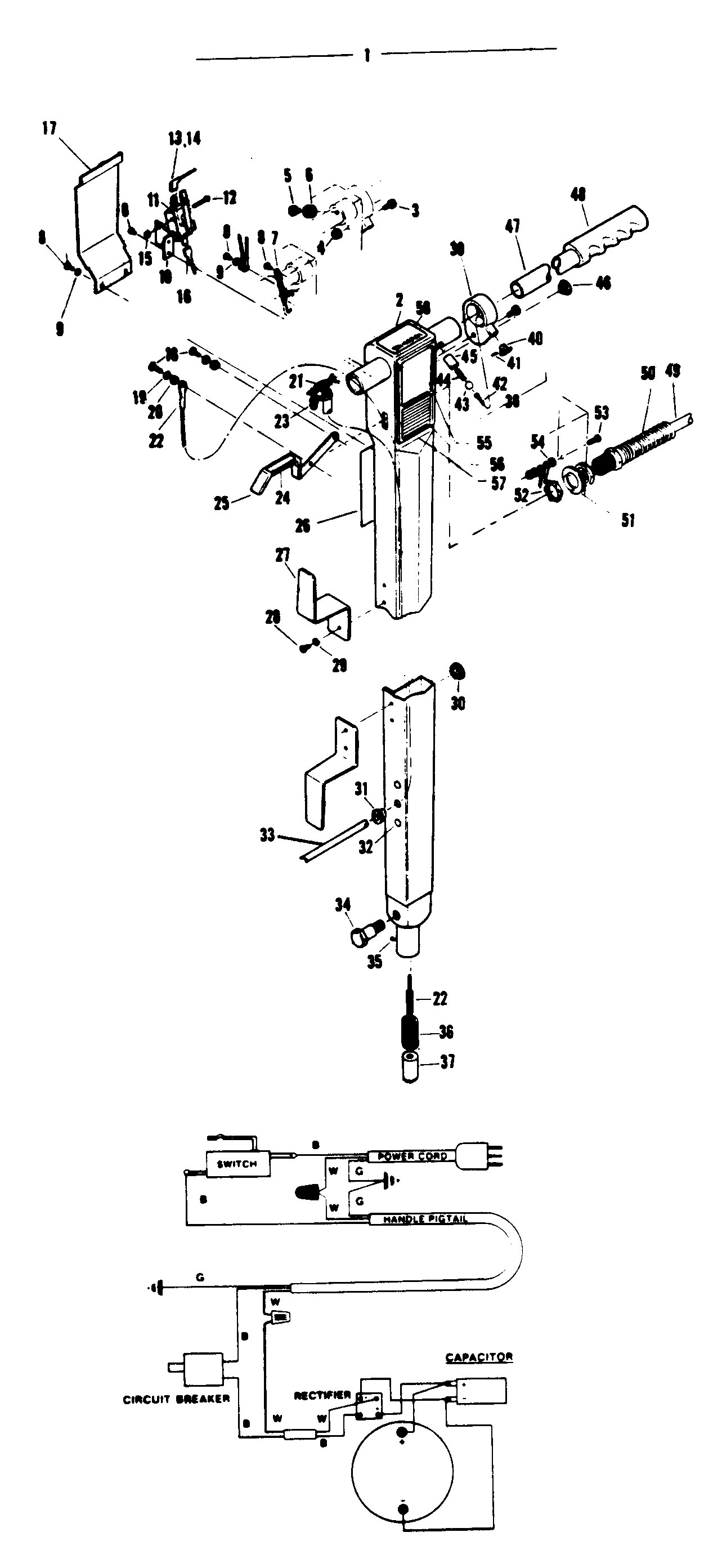 Handle, switch