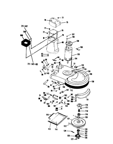 Mainbody, motor, gears