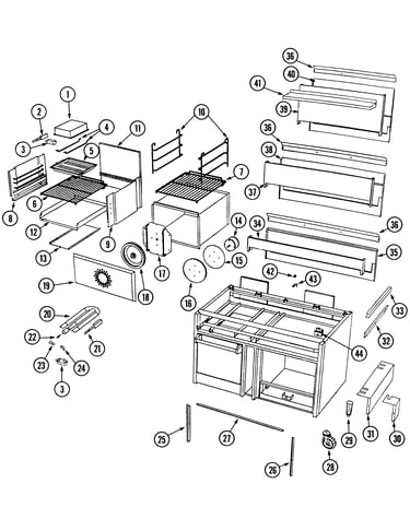 Oven body/gas controls