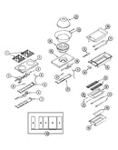 Top assembly/gas controls