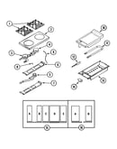 Top assembly/gas controls