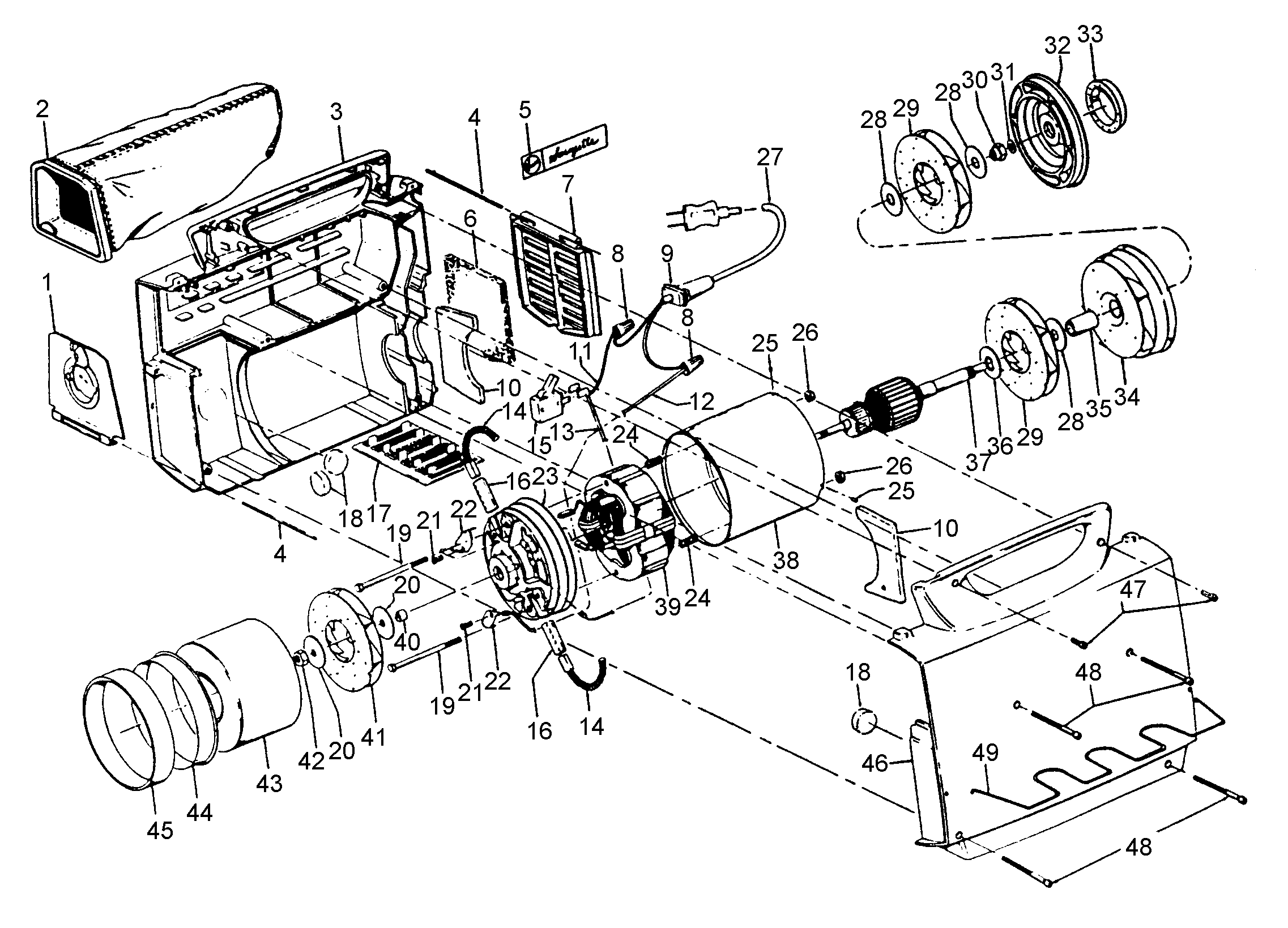 Mainhousing, motor assembly