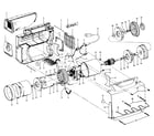 Hoover S1015 mainhousing, motor assembly diagram