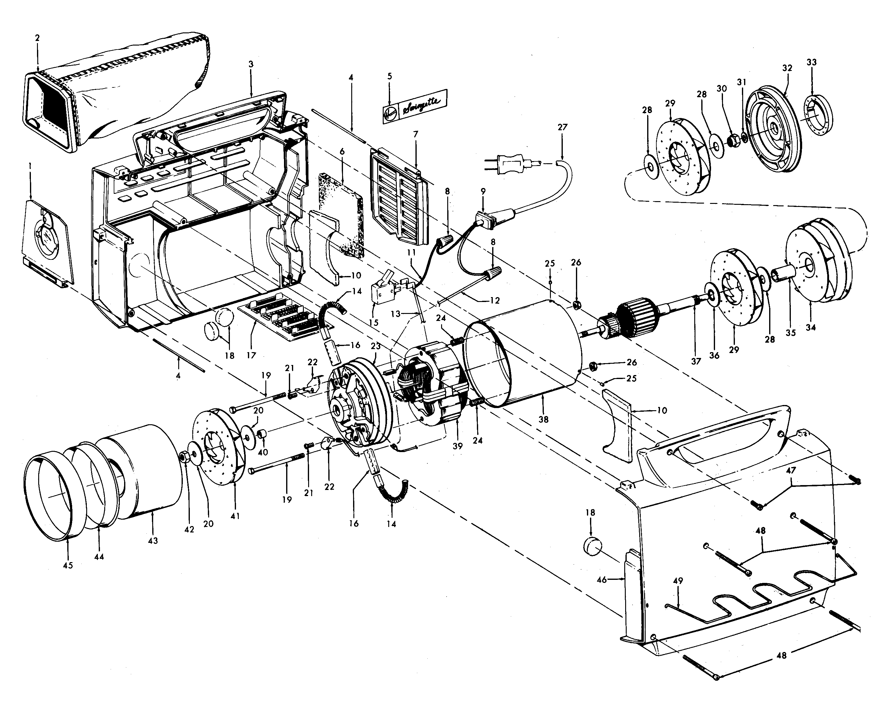 Mainhousing, motor assembly