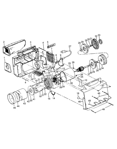 Mainhousing, motor assembly